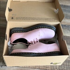 Dr. Martens Light Pink Leather Oxfords
